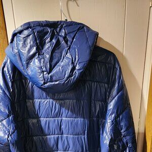 **Woman Within Blue Quilted Puffer Jacket – Women’s 2X**